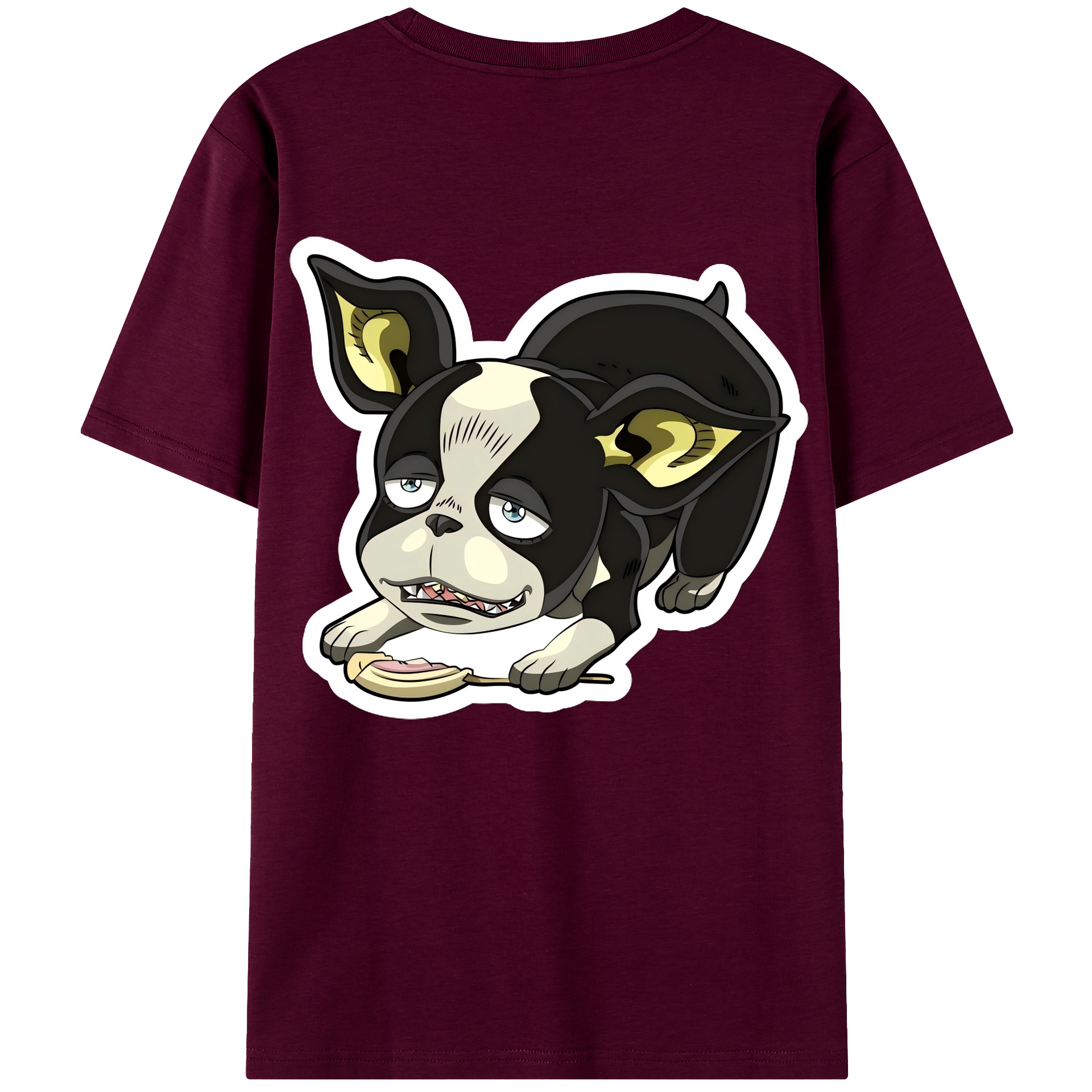 （画像用） ジョジョの奇妙な冒険 イギー JoJo's Bizarre Adventure Iggy レディース半袖Tシャツ(バックプリント)